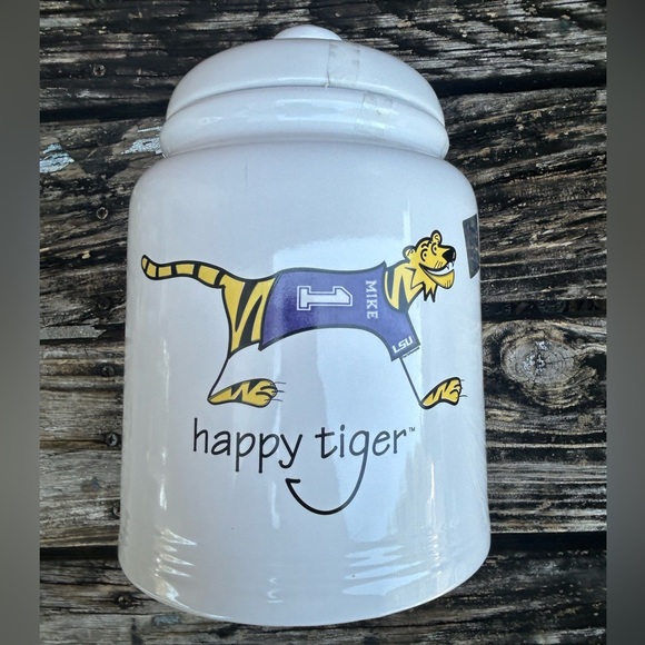 Faust Heirlooms LSU Tigers Mike the Tiger Paul Schexnayder Ceramic Cookie Jar C8 - Picture 6 of 6